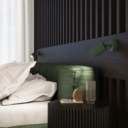 Applique murale Moto, vert avec interrupteur