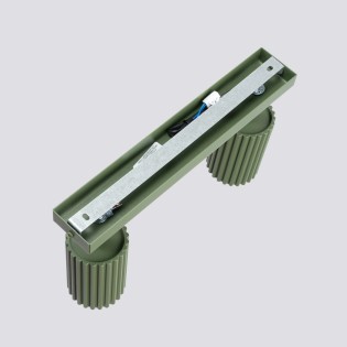 Spot mural Moto, vert, 2 lumières