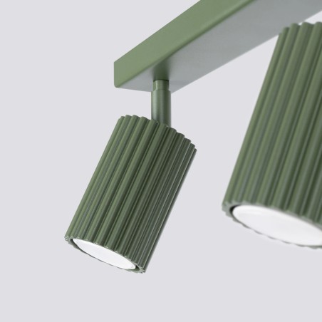 Spot mural Moto, vert, 2 lumières