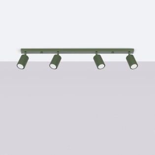 Spot mural Moto, vert, 4 lumières