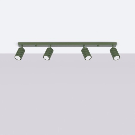 Spot mural Moto, vert, 4 lumières