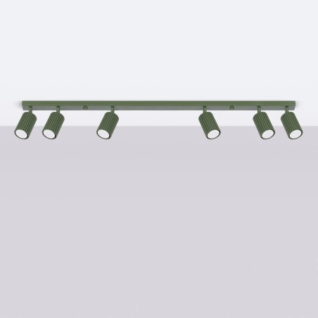 Plafonnier Moto, vert 6 spots