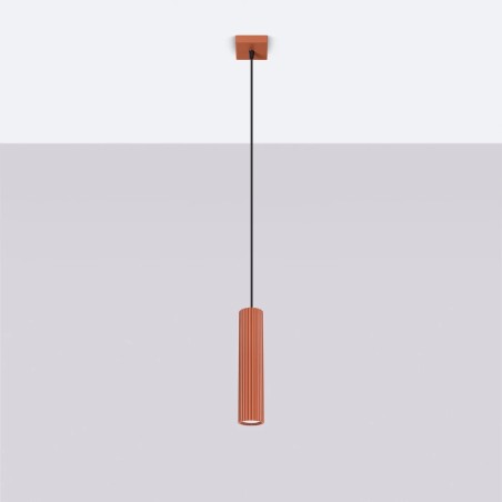 Suspension Moto rouge, 1 source lumineuse