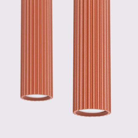 Suspension Moto rouge, 2 lumières