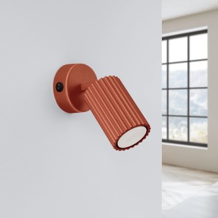 Applique murale Moto, rouge avec interrupteur