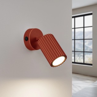 Applique murale Moto, rouge avec interrupteur