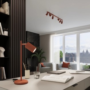 Lampe de table Moto, rouge