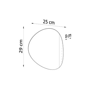 Applique murale Nain, noir