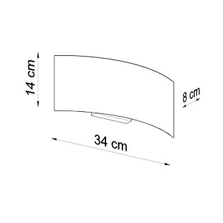 Applique murale Usus, blanc