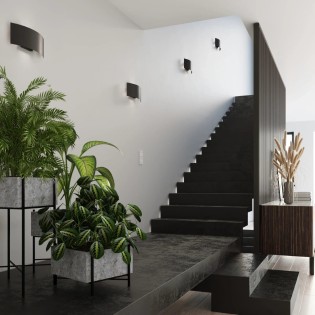 Applique murale Usus, noir