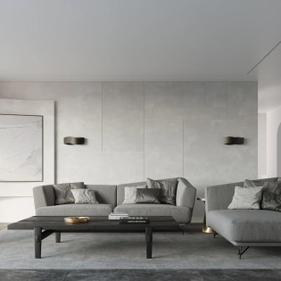 Applique murale Arsa, noir 40