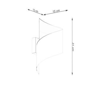 Applique murale Niri, noir