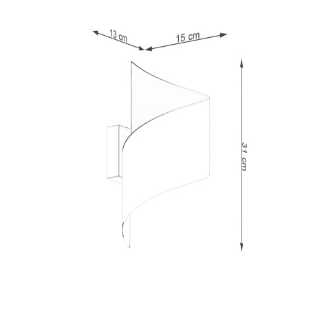 Applique murale Niri, noir