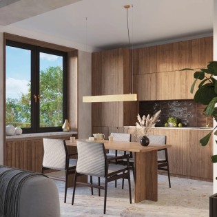 Suspension Saor, doré