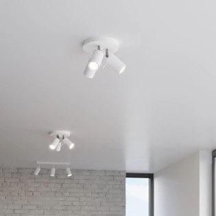 Plafonnier Vinivi, blanc, 3...