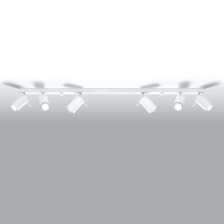 Spot barre Vinivi, blanc, 6 lumières