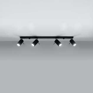 Spot barre Vinivi, noir, 4...