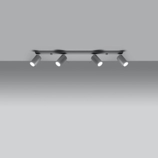 Spot barre Vinivi, gris, 4...