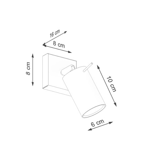 Applique murale Vinivi, beige