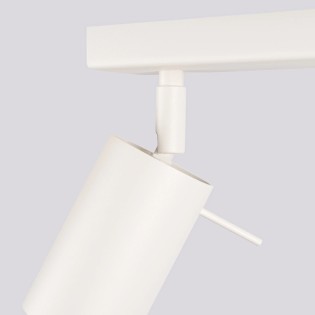 Spot barre Vinivi, beige, 3 lumières