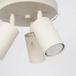 Plafonnier Vinivi, beige, 3 lumières