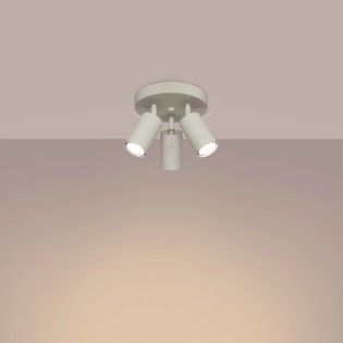 Plafonnier Vinivi, beige, 3 lumières