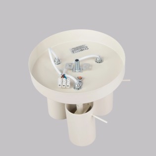 Plafonnier Vinivi, beige, 3 lumières