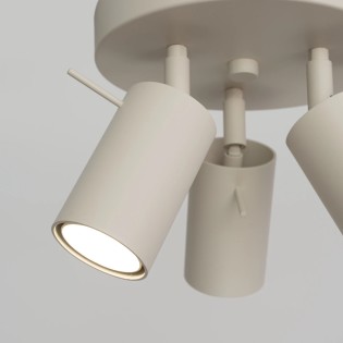 Plafonnier Vinivi, beige, 3 lumières