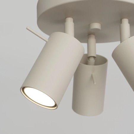 Plafonnier Vinivi, beige, 3 lumières
