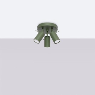 Plafonnier Vinivi, vert, 3...