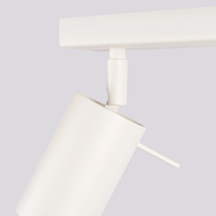 Spot barre Vinivi, beige, 6 lumières