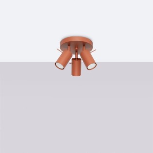 Plafonnier Vinivi, rouge, 3...