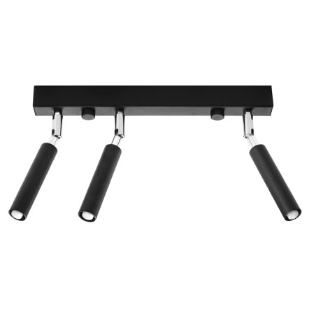 Barre lumineuse Koin, noir, 3 spots