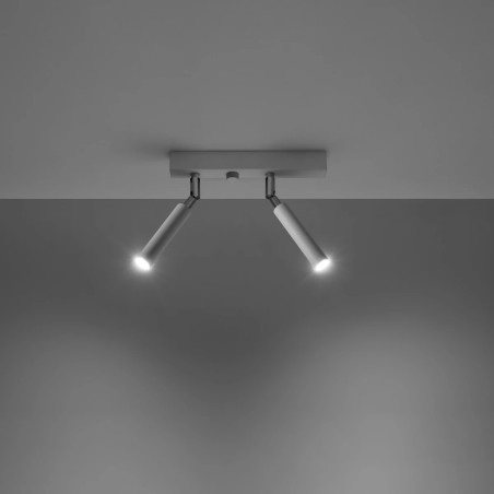 Barre lumineuse Koin, blanc, 2 spots