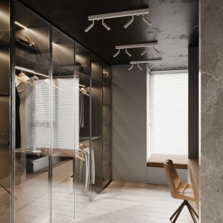 Barre lumineuse Koin, blanc, 4 spots