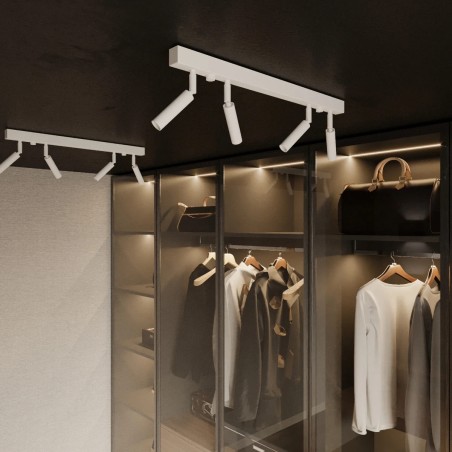 Barre lumineuse Koin, blanc, 4 spots