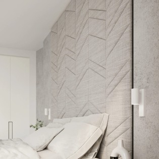 Applique murale Moal, blanc