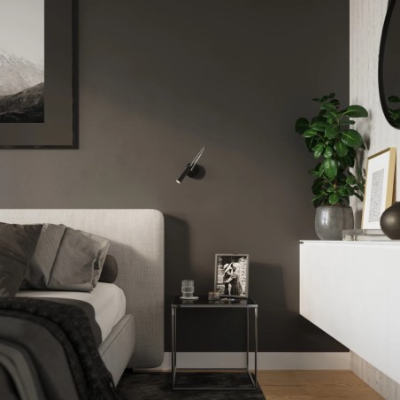 Applique murale Asni, noir