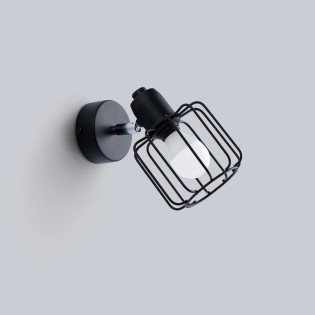 Applique murale Naxa, noir,...