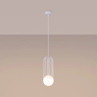Suspension Zovolu, blanc, 1 lumière