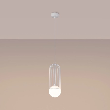 Suspension Zovolu, blanc, 1 lumière