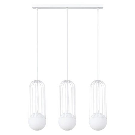 Suspension Zovolu, blanc, 3 lumières
