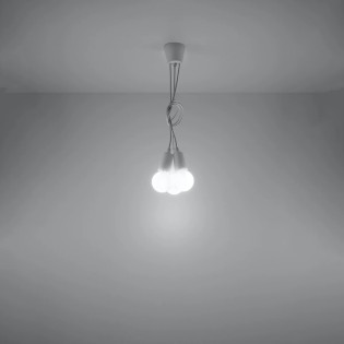 Suspension Tina, blanc, 3 lumières