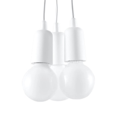 Suspension Tina, blanc, 3 lumières