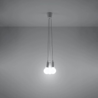 Suspension Tina, blanc, 3 lumières