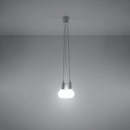 Suspension Tina, blanc, 3 lumières