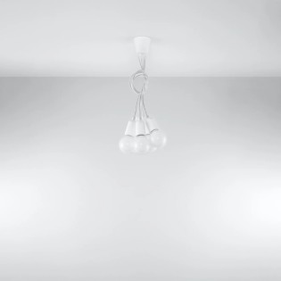 Suspension Tina, blanc, 5 lumières