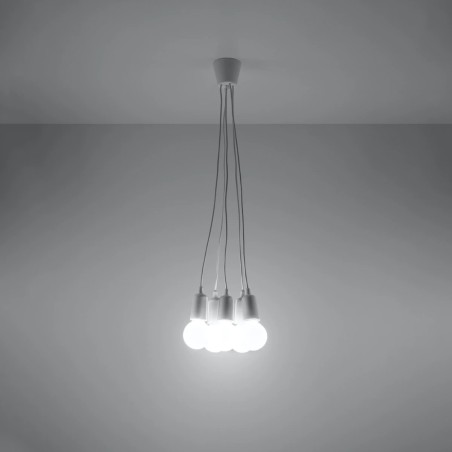 Suspension Tina, blanc, 5 lumières