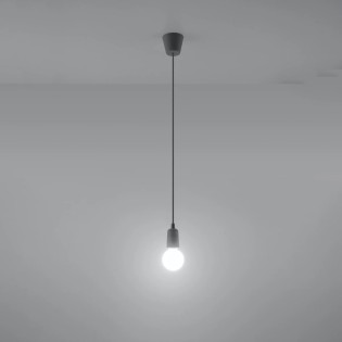 Suspension Tina, gris, 1 lumière