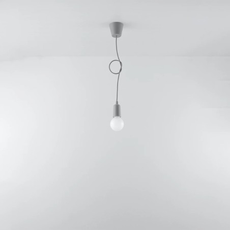 Suspension Tina, gris, 1 lumière